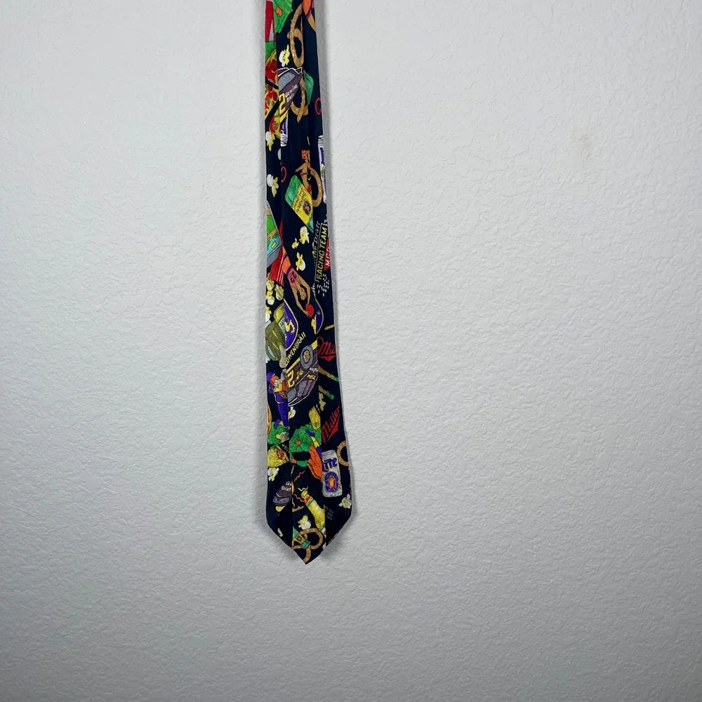 Novelty Necktie Beer Pizza Food Print Party‎ Funky Tie